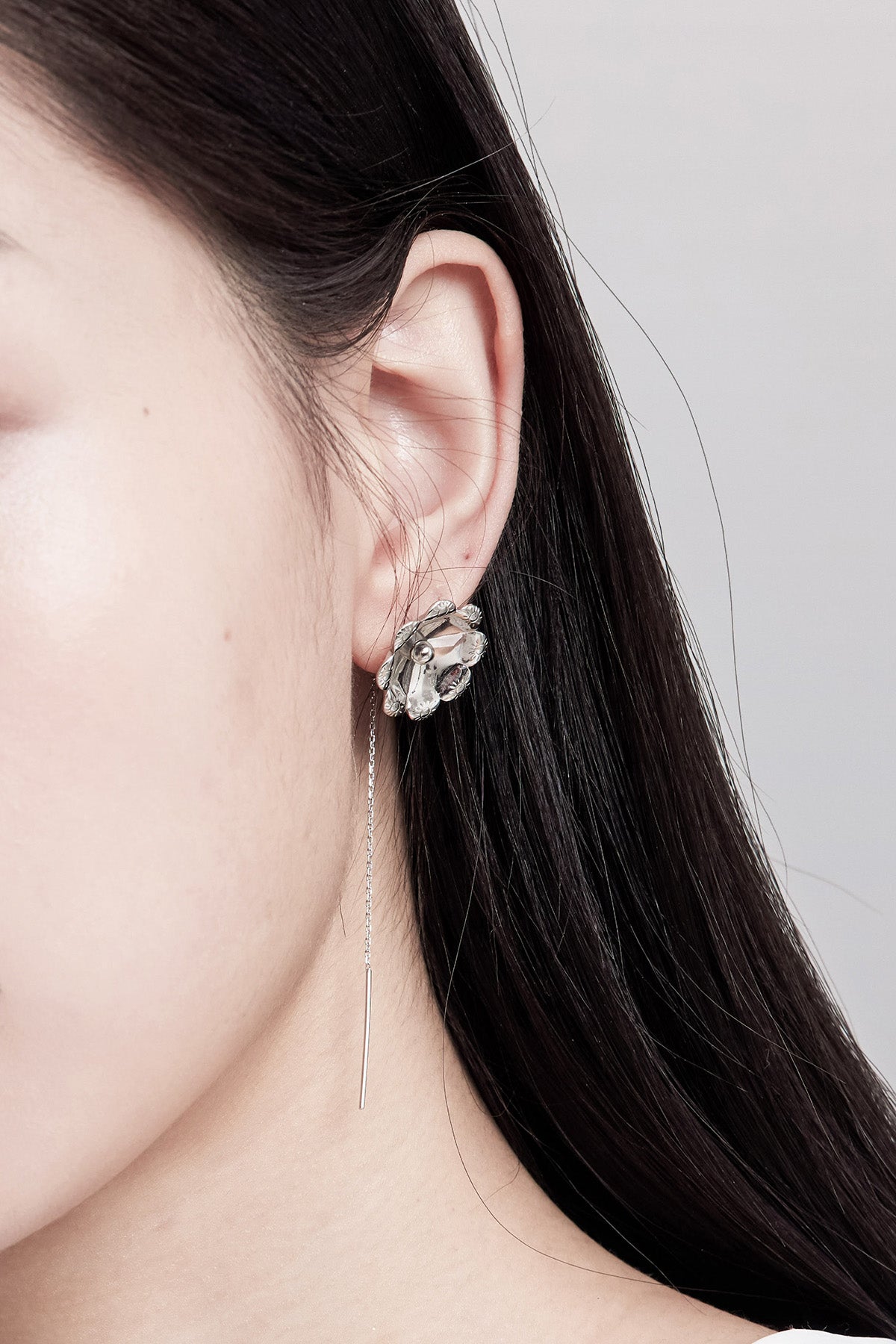 WOMEN GIRL ACCESSORY STYLE GOLDEN FORTUNE FLOWER WISH EARRING