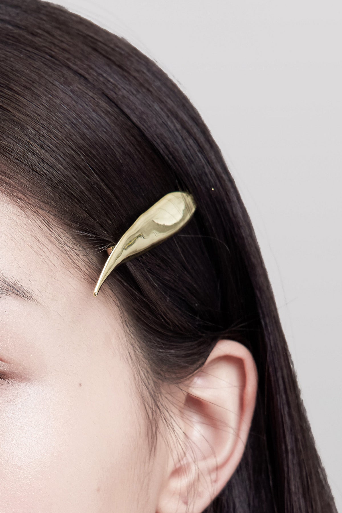 WOMEN GIRL ACCESSORY STYLE GOLDEN OLIVE LEAF HAIRPIN LARGE