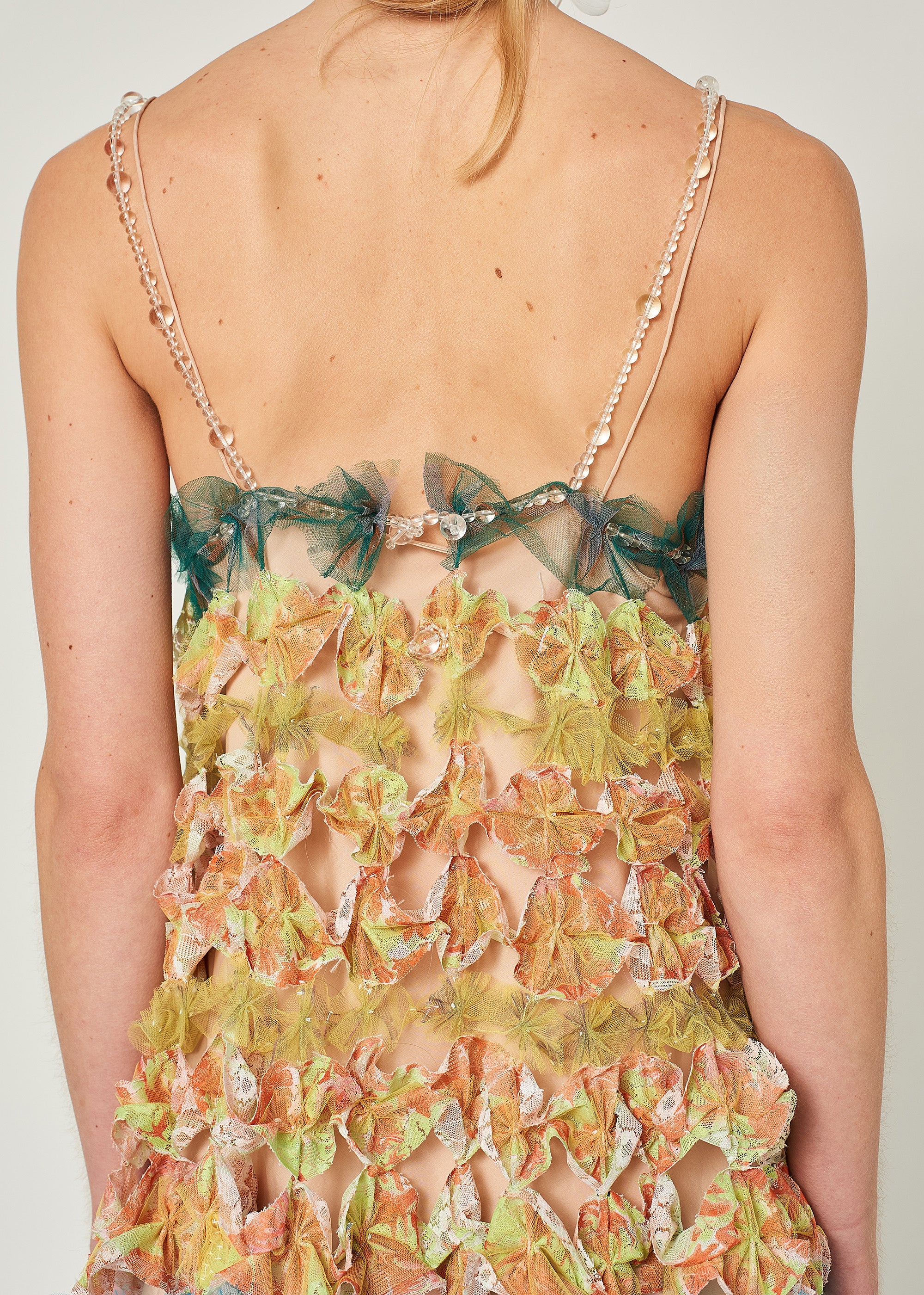 WOMEN MIDI COLOURFUL RAINBOW AIRFLOWER DRESS
